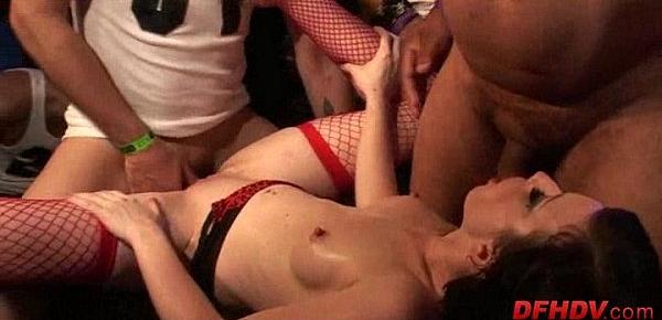  whore gangbanged by 50 dudes 025